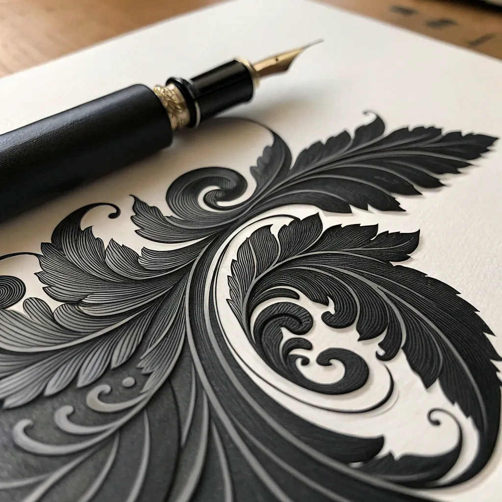 Black Ink Art Design